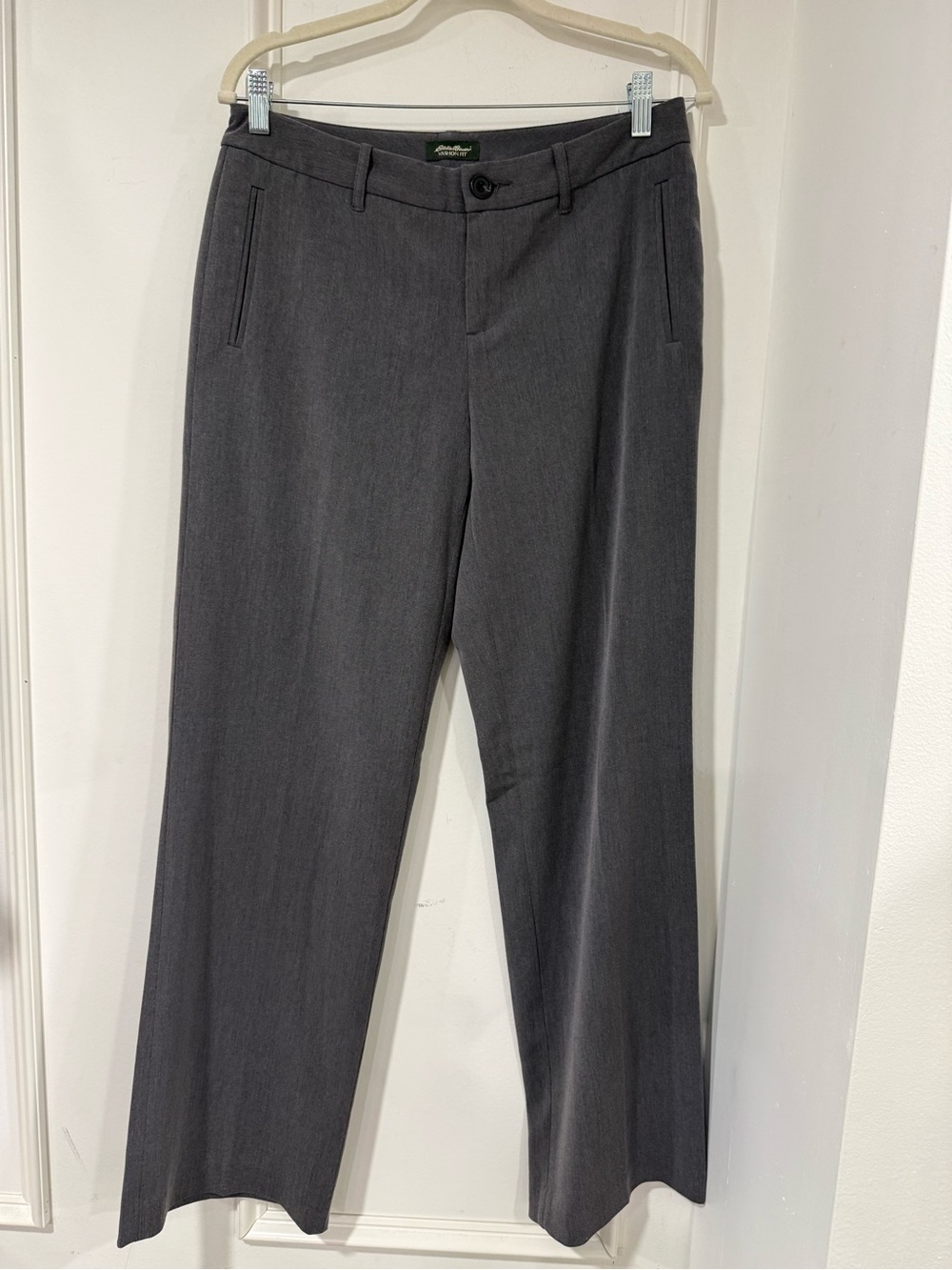 Eddie Bauer Women's Straight-Leg Dress Pants — Charcoal Gray